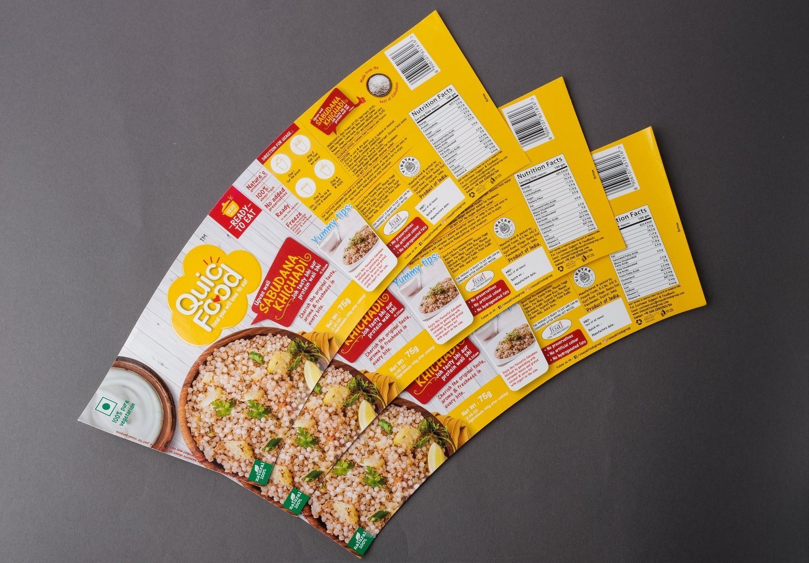 Gold gumming labels